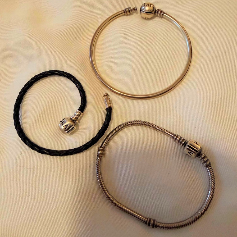 Pandora Elegant Silver Charm Bracelet Set - Picture 6 of 8